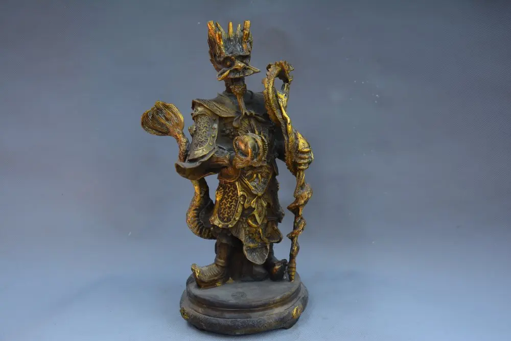 

Collectable Qing Dynasty brass Statue,Dragon King,Free Shipping