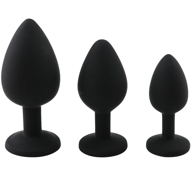 3Pcs/Set Safe Butt Plug With Crystal Detachable Jewelry Anal Plug Vagina Clitoris Vibrator Erotic Adult Sex Toys For Woman/Men