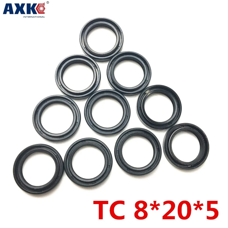 

Shaft Oil Seal TC-8*20*5 Rubber Covered Double Lip With Garter Spring/Size:8mm*20mm*5mm/20pcs