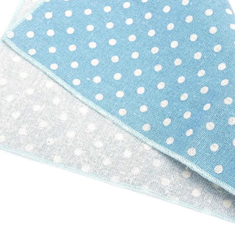 25*25 CM di Marca dei Nuovi Uomini di Cotone di Tela Tasca Piazza Polka Dot Fazzoletto Asciugamano Petto di Promenade di Cerimonia Nuziale Del