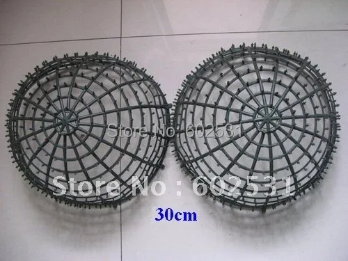 

SPR разные размеры DIY целующиеся цветы, шар, пластиковая пустая корзина, травяной шар, свадебные украшения, Цветочная рама