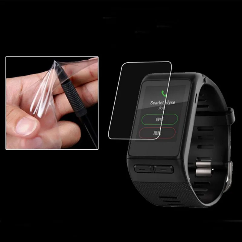 Película protectora transparente de TPU suave para reloj de pulsera inteligente Garmin Vivoactive HR, cubierta protectora de pantalla completa (no de vidrio), 2 uds.