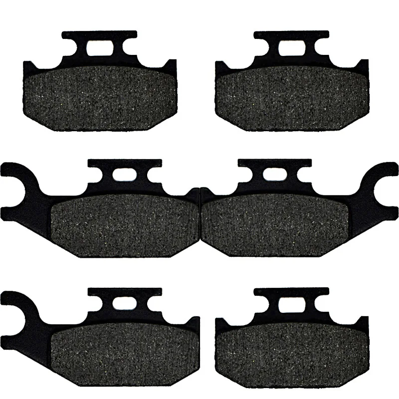 Motorcycle Brake Pads Front Rear For BOMBARDIER/BRP Quest 500/Quest 650 4x4 2002-2004 Traxter Footshift 2001 Quest 650 2x4 2002