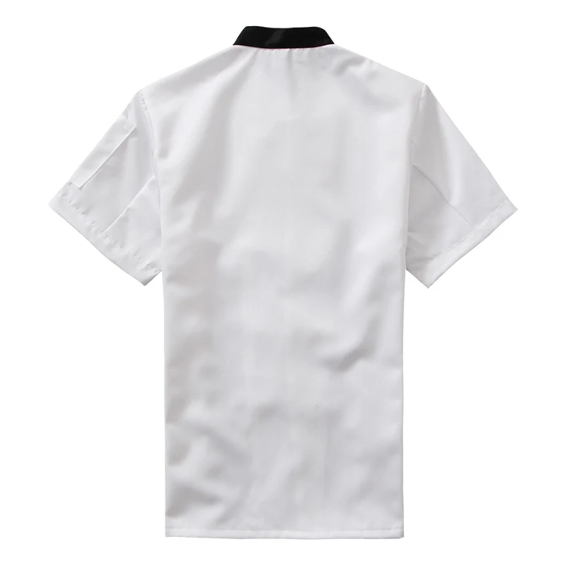 New Chef Jacket Food Service Short Sleeved Summer Hotel Chef Uniform Double Breasted Chef Clothing