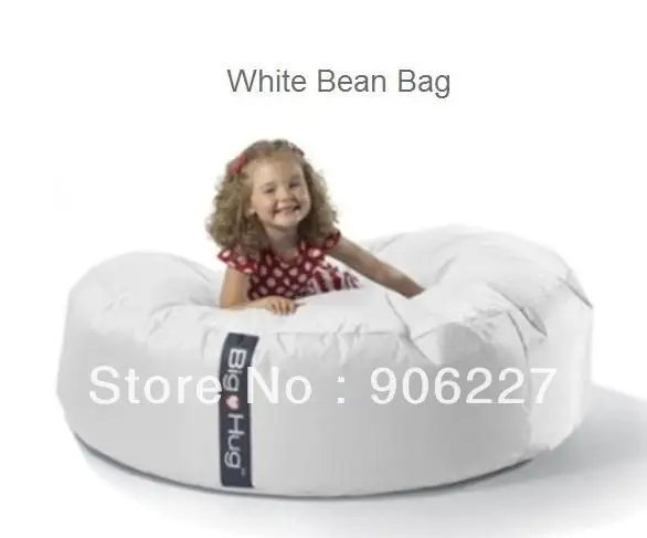 ¡El original! Cojín redondo blanco con forma de isla, silla lazy beanbag, cama Huddle, Envío Gratis