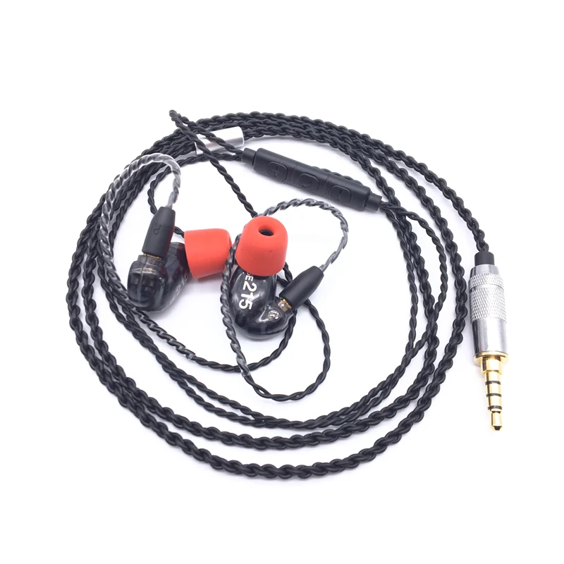 DIY SE215 HIFI Headset MMCX Upgrade Cable For Shure SE215 SE535 SE846 Earphones Headphone Cord With Mic for iphone huawei xiami