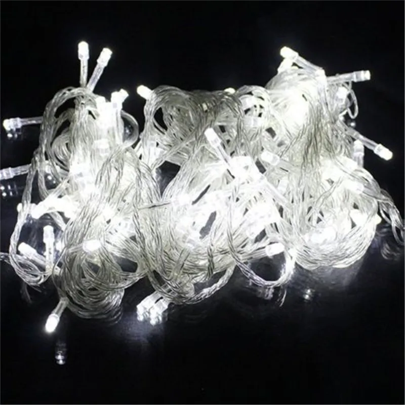 String Light 100LED 10M Christmas Wedding Party Decoration Lights Garland AC 110V 220V Outdoor Waterproof LED Lamp 9 Colors