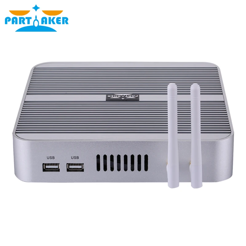 Mini PC Intel i3-5005u/i5-5250u/4200U/i7-4500u, Fanless, boîtier en alliage d'aluminium, compatible avec ordinateurs Partaker B1