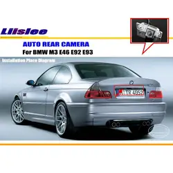 For BMW M3 E46 2001-2006 E92 E93 2007-2013 Vehicle Backup Camera Car Reversing Parking Rear View CAM HD Accessories