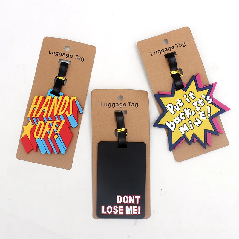 Travel Accessories Hands Off Luggage Tag Fashion Women Silica Gel Suitcase ID Address Holder Baggage Boarding Tag Portable Label