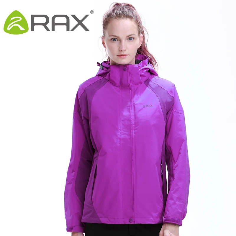 Rax Hiking Jackets Women Waterproof Windproof Warm Hiking Jackets Winter Outdoor Camping Jackets Women Thermal Coat 44-1A032W