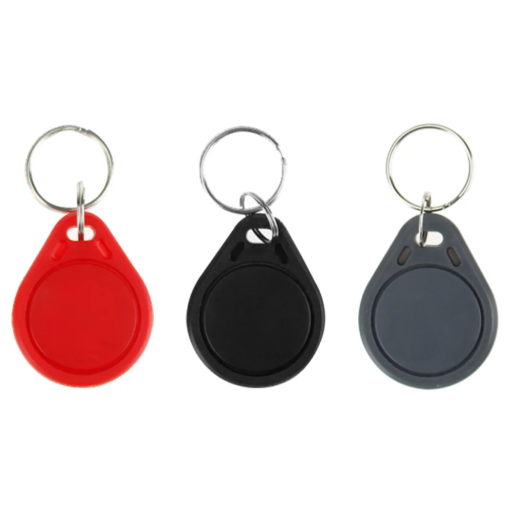 10PCS RFID Key Tags 13.56MHz RFID Keyfobs keychains NFC tags ISO14443A MF 1K Access Control Key Cards rfid Token Read Only Fob