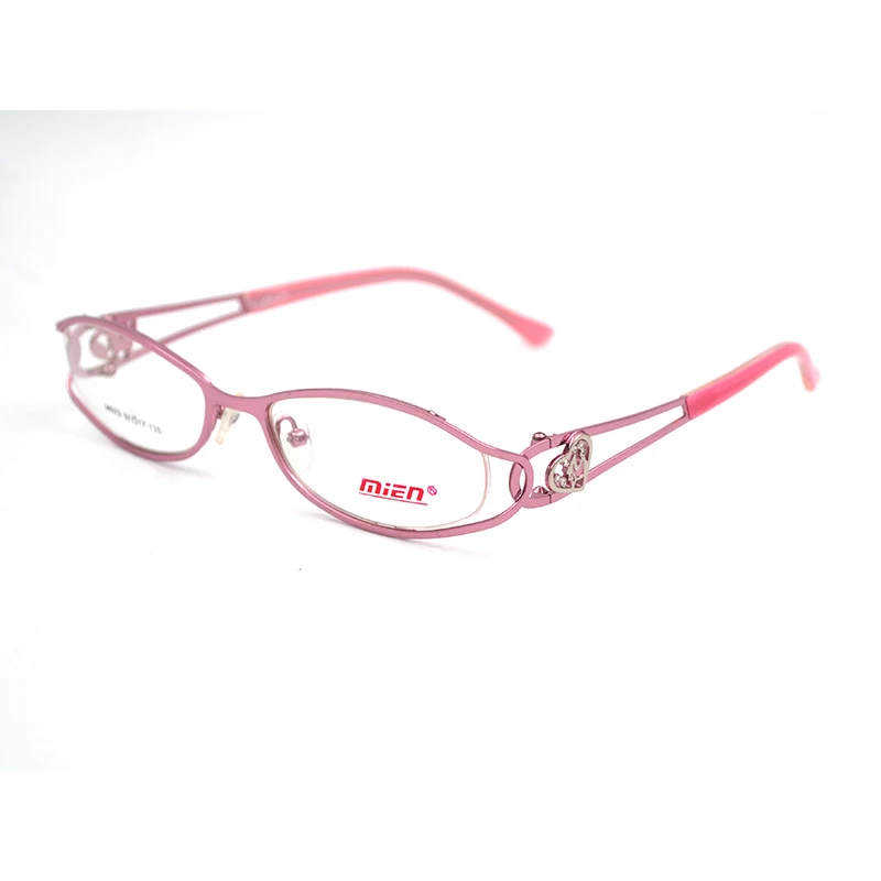 Women\'s transparent glasses degree eyeglasses computer glasses Hollow Out Temple Heart Design Fashion Myopia Glasses Frame D5