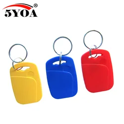 5YOA 5/10pcs IC+ID UID Rewritable Composite Key Tags Keyfob Dual Chip RFID 125KHZ T5577 EM4305 13.56MHZ Changeable Writable