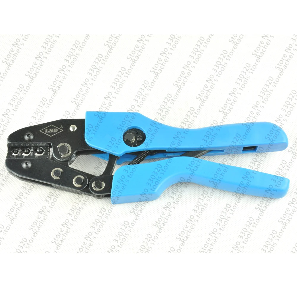 Manual ratchet terminal crimping plier for non Insulated Terminals and connector 4-16mm2 12-6AWG AN-616TD