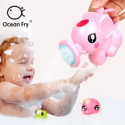 Baby Bathing Bath Toys Cute Cartoon Elephant Shape Water Spray Toy Shower Swimming Bathroom Beach Baby Gift Toys Wholesale