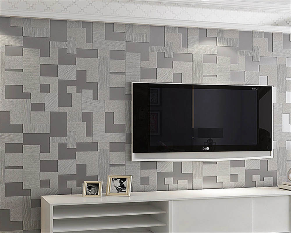 wallpaper for walls 3 d Modern Mosaic Reliefs Wallpaper Bedroom Living Room TV Background 3d Wallpaper papel de parede  murals