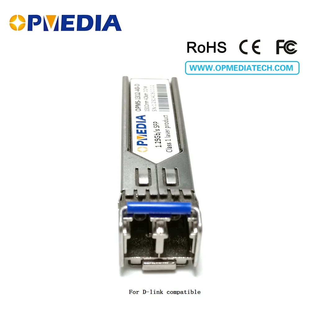 For D-Link 1000Base-LH,1.25G 1310nm 40km SFP trasceiver, SFP-GE-LH ,DDM,dual LC connector