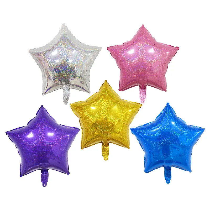 1pcs New High Quality Laser Pentacle foil Balloons globos Helium balloon Children Birthday party decorations kids adult Balloon