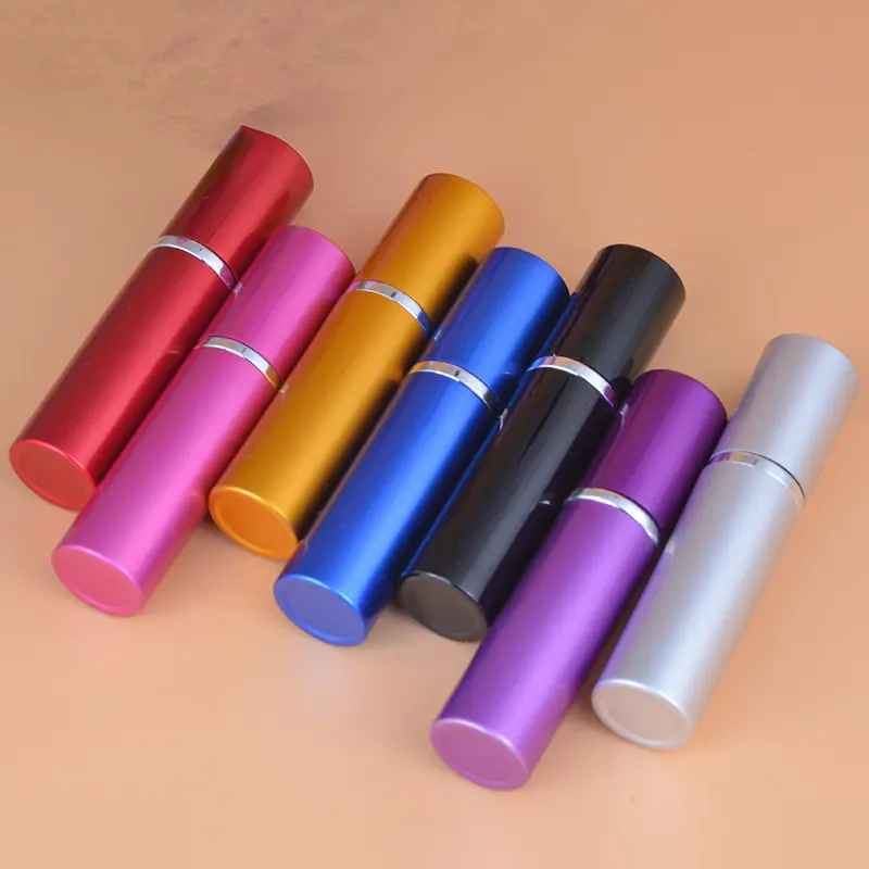 50pcs/Lot Hot 10ml Pump Wholesale 10cc Perfume Bottle Refillable Atomizer Spray Empty Plain Parfums Aluminum Glass Scent Bottle