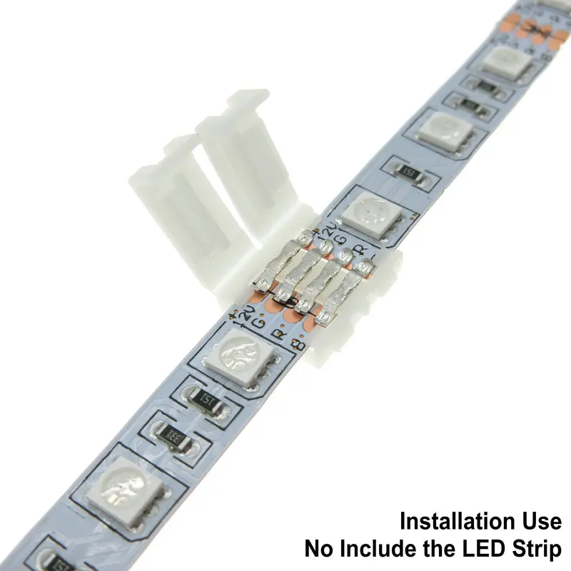 LED Strip Connectors 2pin 8mm / 10mm  4pin 10mm 5pin 10mm Connector Clip 5pcs/lot for Single Color/ RGB RGBW Strip Light