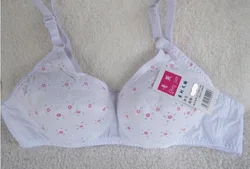 Girls 34 36 38 40 42 44 46 48 A B Cup Big Bust Bras Mothers Cotton Bra Thin Wireless Breathable Bra Pregnant Classic BH C11