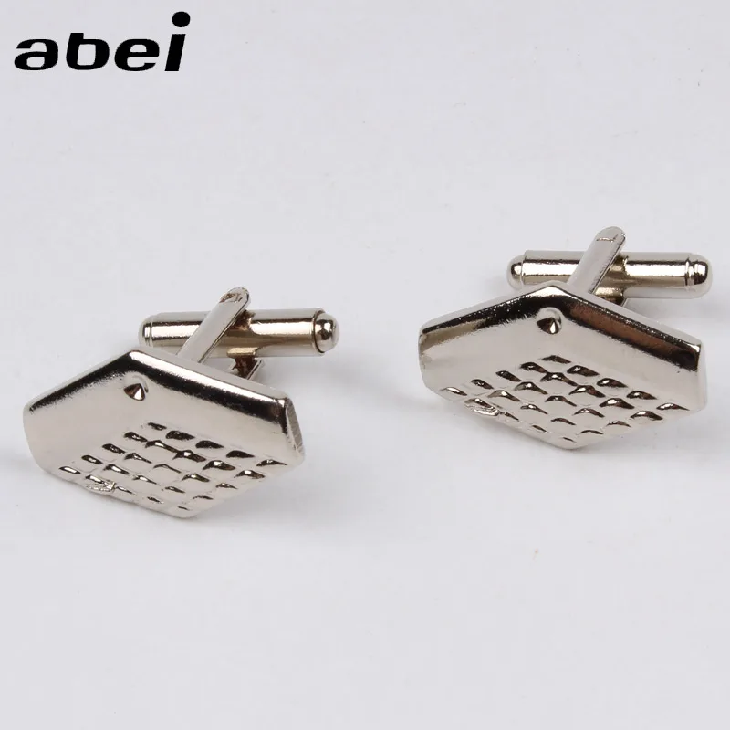 Fashion High Quality Silver Cufflinks Luxury Metal Men Cuff Button Cuff link