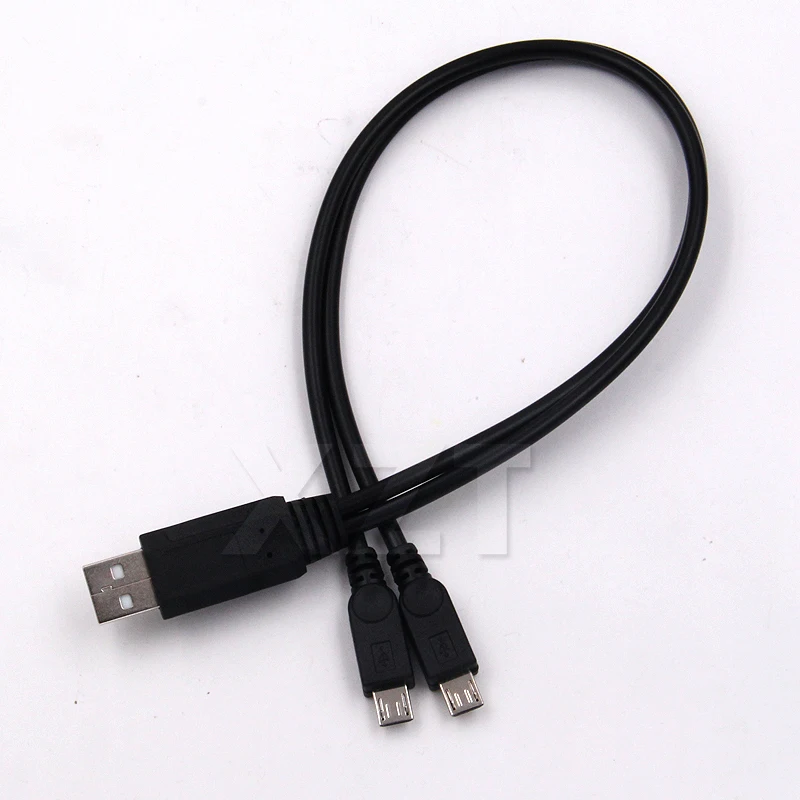 Cavo di trasferimento dati doppio cavo di ricarica USB femmina maschio 2 Micro USB splitter ricarica 2 per telefono Android