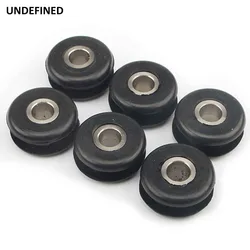 Motorcycle Accessories Rubber Gas Tank Mount Grommets with Metal Sleeves For Harley Softail FXST Heritage FLST FXWG