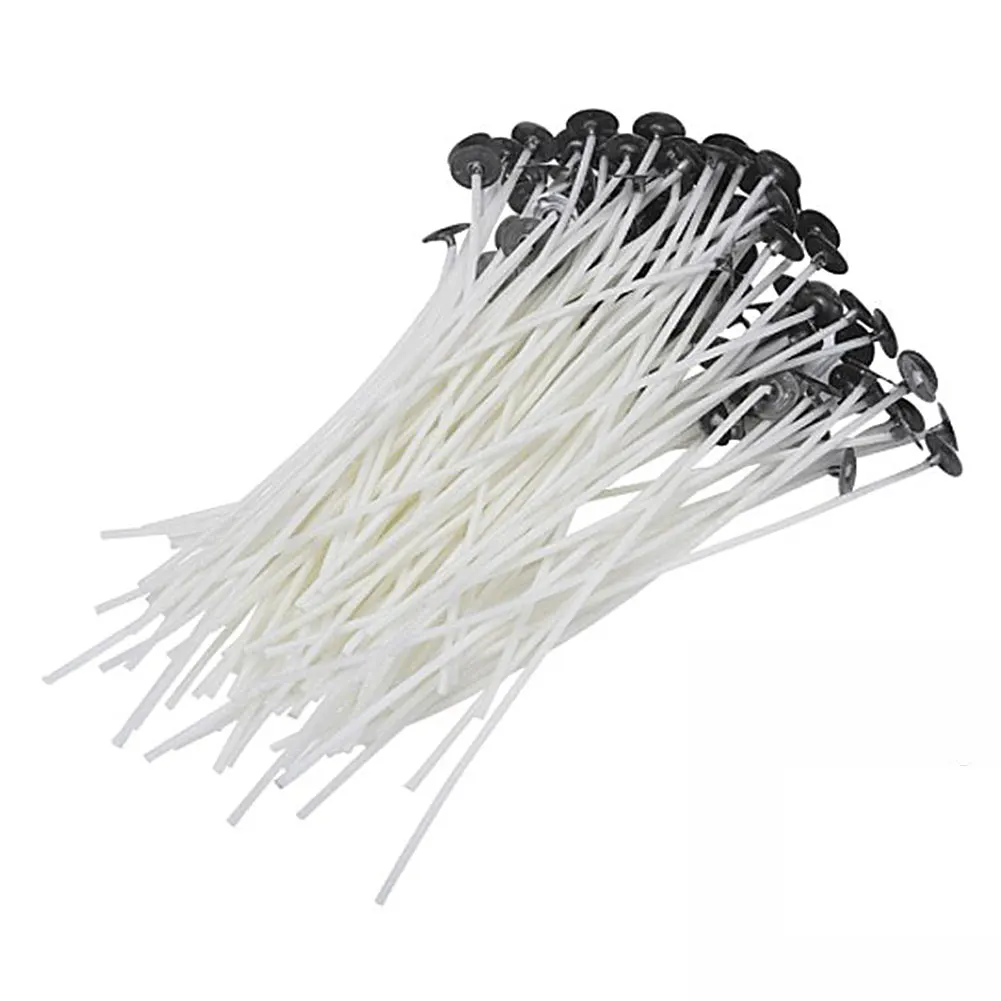 100 Piece Candle Wicks For Candle Making,Low Smoke 6