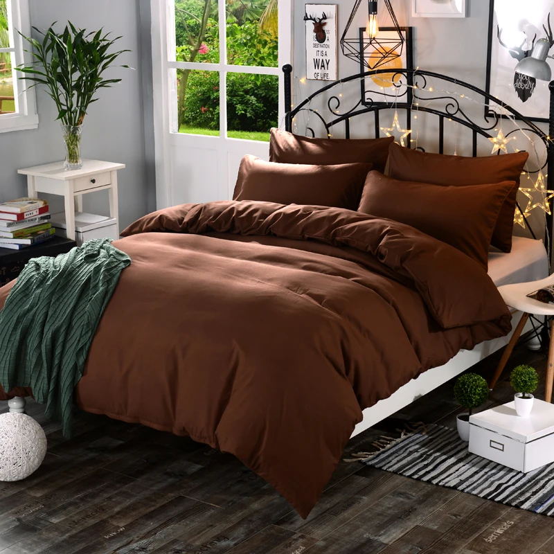 1 pcs high quality solid color super soft encryption fabric Duvet Cover a variety of specifications to open custom