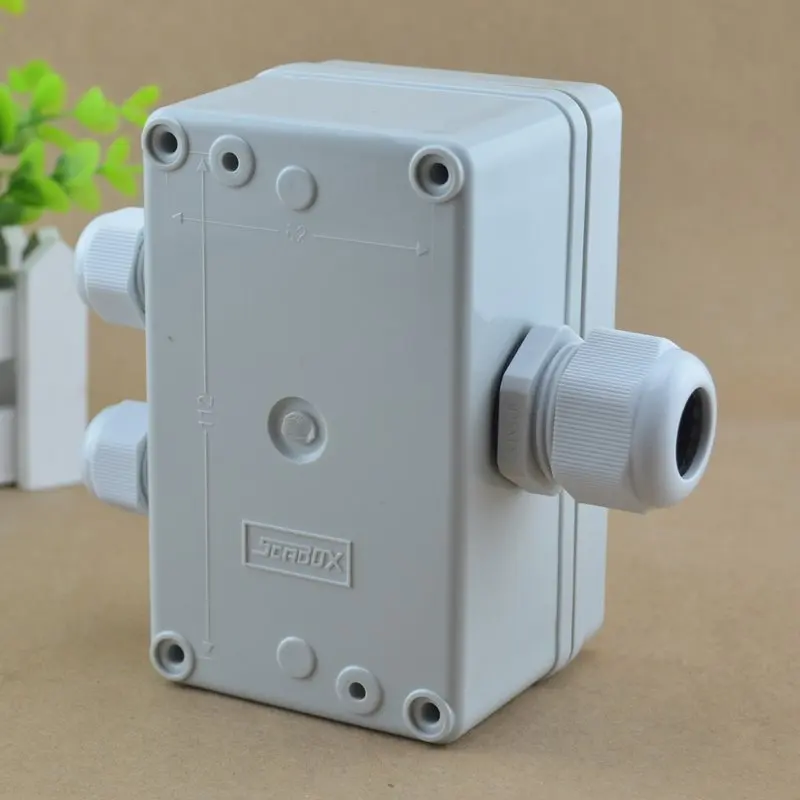 IP65 Waterproof Cable Junction Box 80*130*70mm with UK2.5B Din Rail Terminal Blocks Set