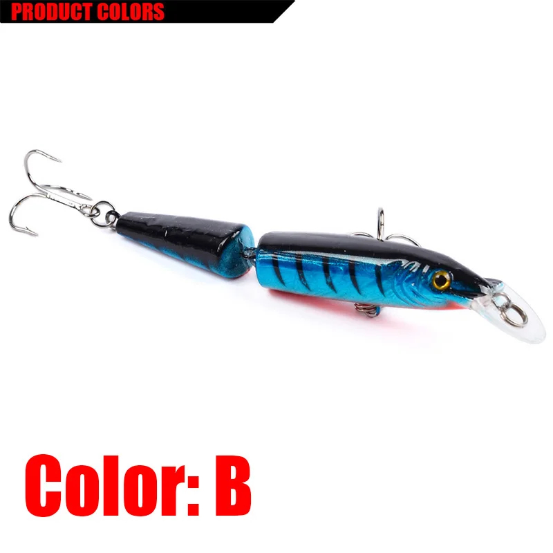 Señuelo Minnow wobbler 2 articulaciones para luciano - imagen 4