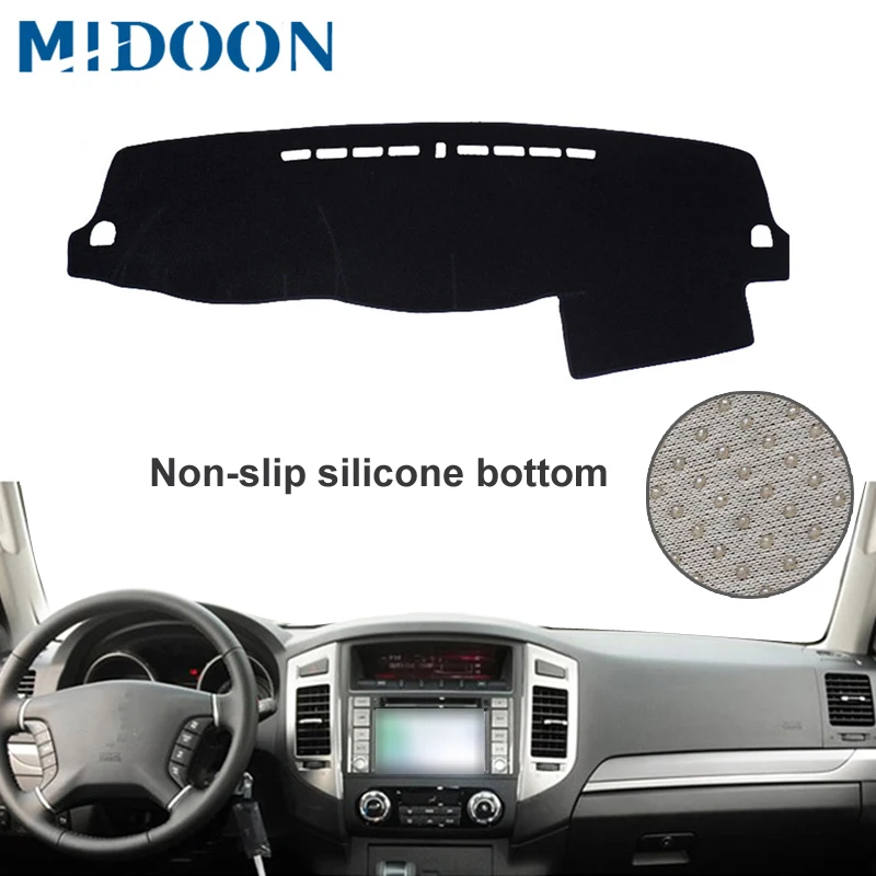 Car Dashboard Cover For Mitsubishi Pajero Montero 2007 2008-2015 2016 2017 Mat Protector Sun Shade Dashmat Board Pad Auto Carpet