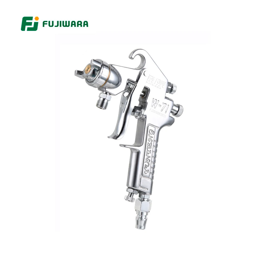 FUJIWARA W-71G Professional Lacquer gun Pneumatic Varnish Spray Gun Highly Atomized Furniture, Wooden Furniture Automobile