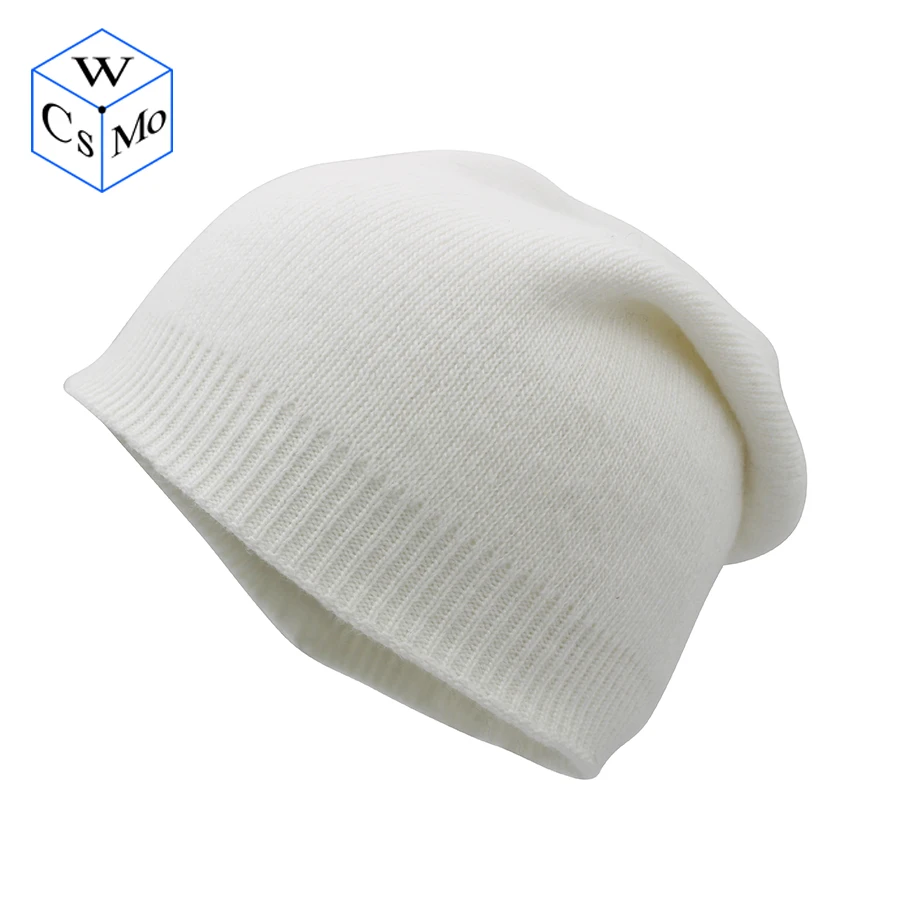 

2018 cashmere-blend knit hat Double-layer warmth Breathable without losing temperature Unisex a skullcap hat Can add pompoms