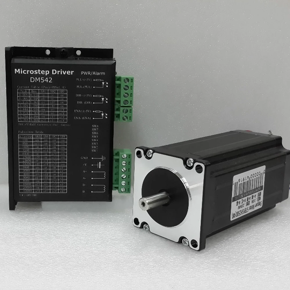 

Nema23 2.8Nm Stepper Motor+AC24V-50V Driver Kit DM542+57BYGH250D with Low Noise for Wide CNC Application