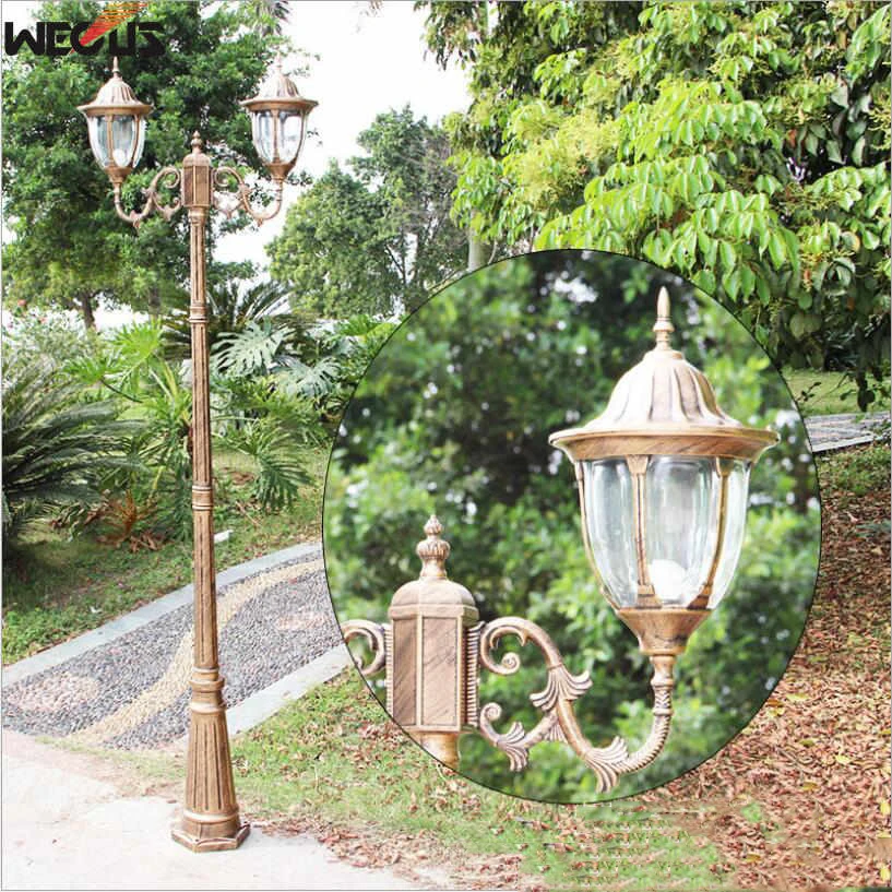 (H≈2.7M) Outdoor Garden Light European Retro Garden Light Die-Cast Aluminum Waterproof Rust-Proof Street Light