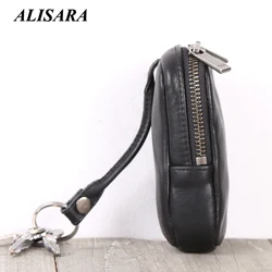 Key Wallets Men Genuine Leather Luxury Women Casual Keychain Pocket Fashion Car Key Bag Housekeeper Organizer Key Purses