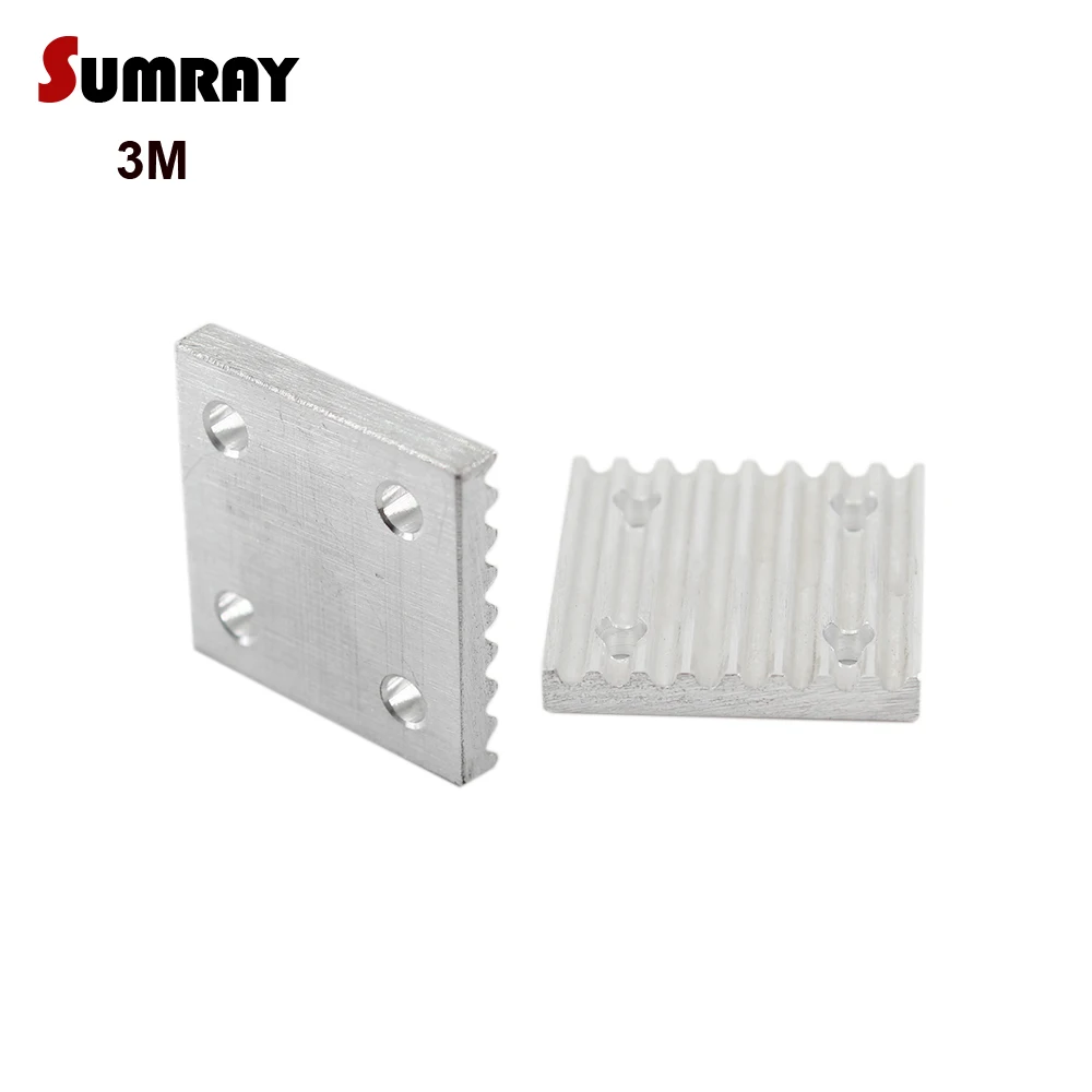 SUMRAY Aluminium Arc Clamp Tooth Plate MXL XL 3M 5M 2GT Timing Belt Gusset Plate for 6/10/15/20/25mm Width Open Timing Belt