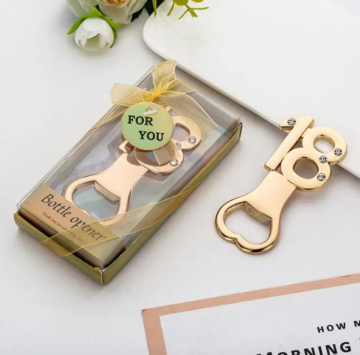 

200PCS 18th Bottle Opener 18th Year Anniversary Keepsake 18th Birthday Favors Giveaways Party Gifts Ideas Beer Cap Opener SN1868