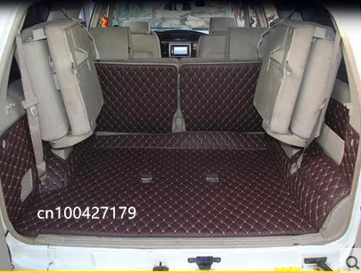 High quality! Special car trunk mats for Nissan Patrol Y61 7 seats 2018-1997 durable cargo liner mat boot carpets,Free shipping