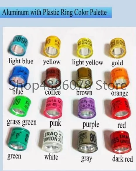 

2300pc free shipping ring bands 8mm custom pigeon rings birds name logo picture flag FCC CUBA RINGS