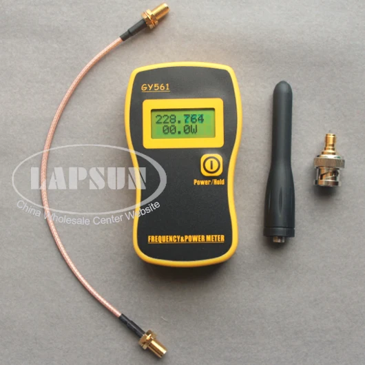 GY561 Portable Frequency Counter Tester + Power Meter for Two-Way Radio  Converting connector 1Mhz---2400Mhz 0.1W---50W