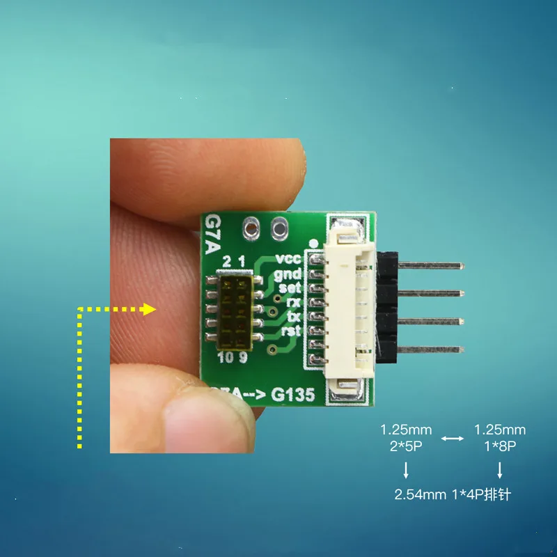 1pcs The adapter 4P G7A to G135 and 4pin 2.54mm conversion module G7 G10  G1 G3 G5 laser PM2.5 sensor exchange PLANTOWER