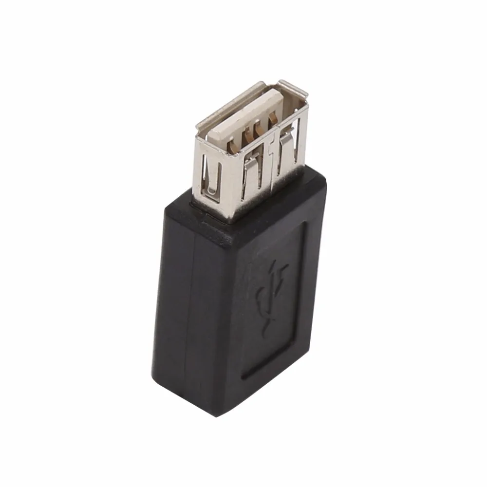 2 ชิ้น/เซ็ต USB 2.0 ประเภท A ถึง Micro USB ประเภท B 5Pin หญิงแปลงอะแดปเตอร์