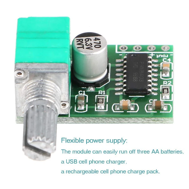 Mini 3W + 3W DC 5V amplificatore Audio Handy Digital Power Amp Module Board amplificatori Stereo PAM8403 a doppio canale con potenziometro