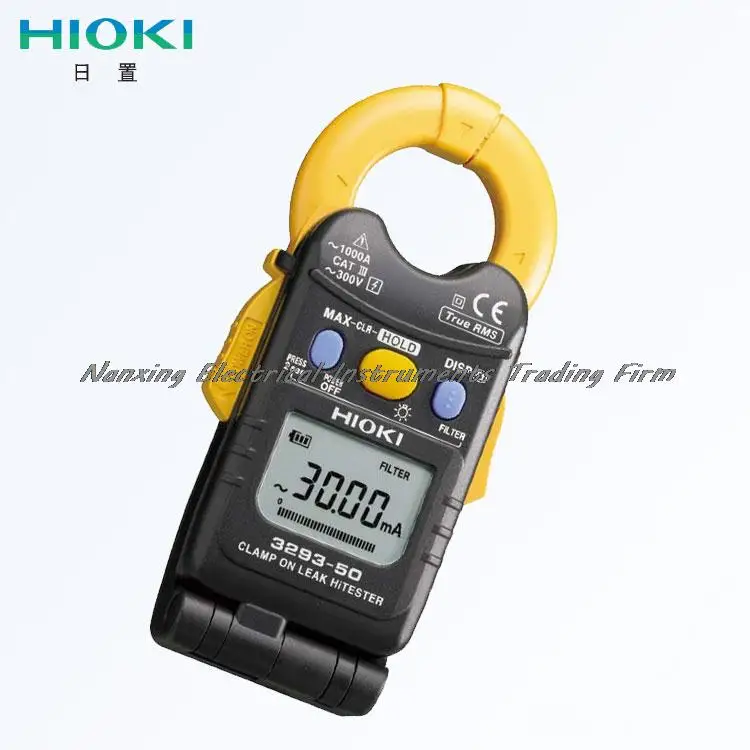 Fast arrival HIOKI 3293-50 1mA to 1000A AC Leakage to Load Current Clamp Meter Flip Design