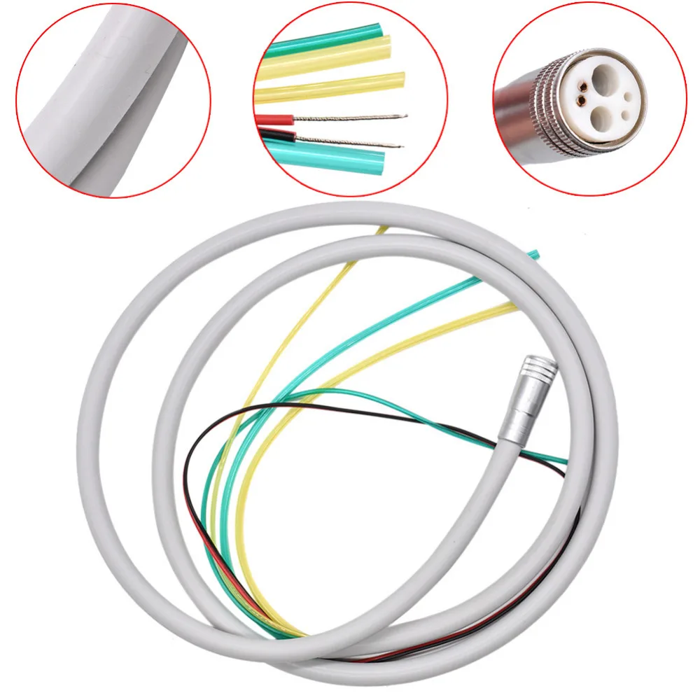 Pièce à main de câble de tube de tuyau Midwest, tube en silicone avec connecteur, accessoire d\'unité dentaire, 6 trous