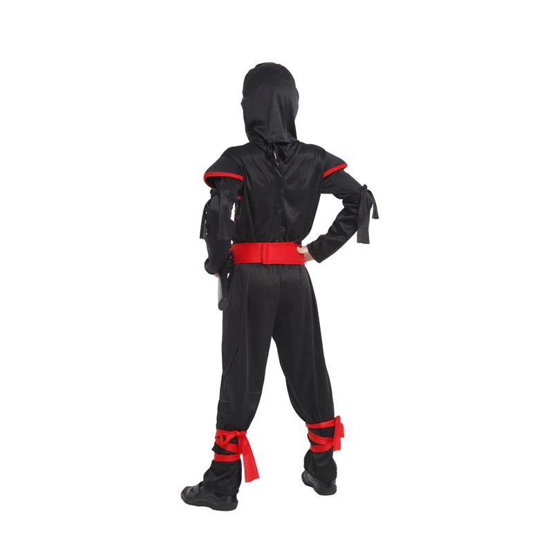 Umorden Kids Children Japanese Samurai Killer Ninja Costume for Boys 4-6Y 6-8Y 8-10Y Halloween Purim Fancy Dress Jumpsuit